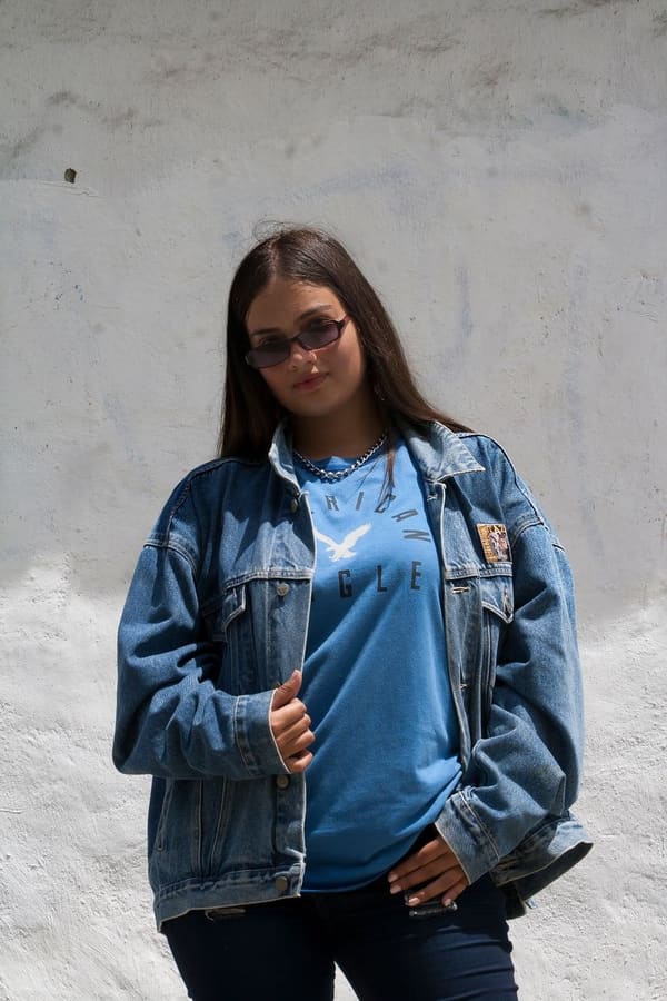 Jaqueta Jeans Oversized
