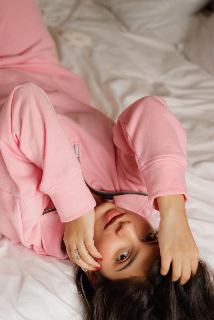 Conjunto Moletom Rosa — Conjuntos